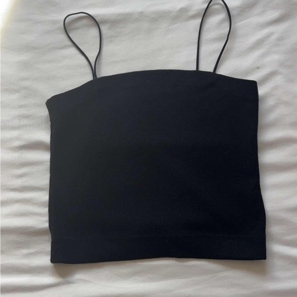 American Eagle Outfitters Black Crop Camisole